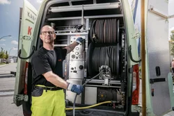 Ablauf einer Kanalreinigung in Schwanfeld